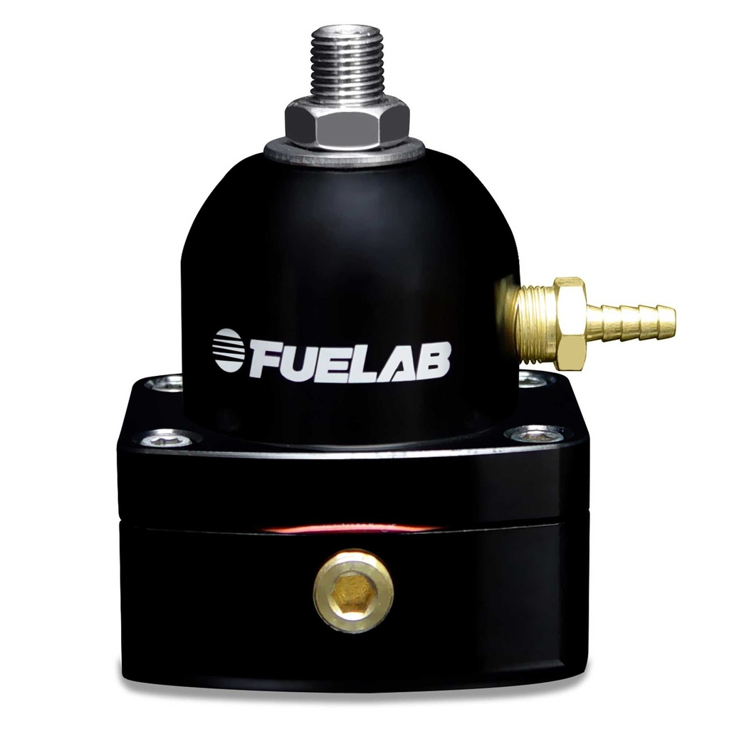 [368184-2286635] Fuelab Fuel Pressure Mini-Regulator (535xx Series) (Red / Silver)