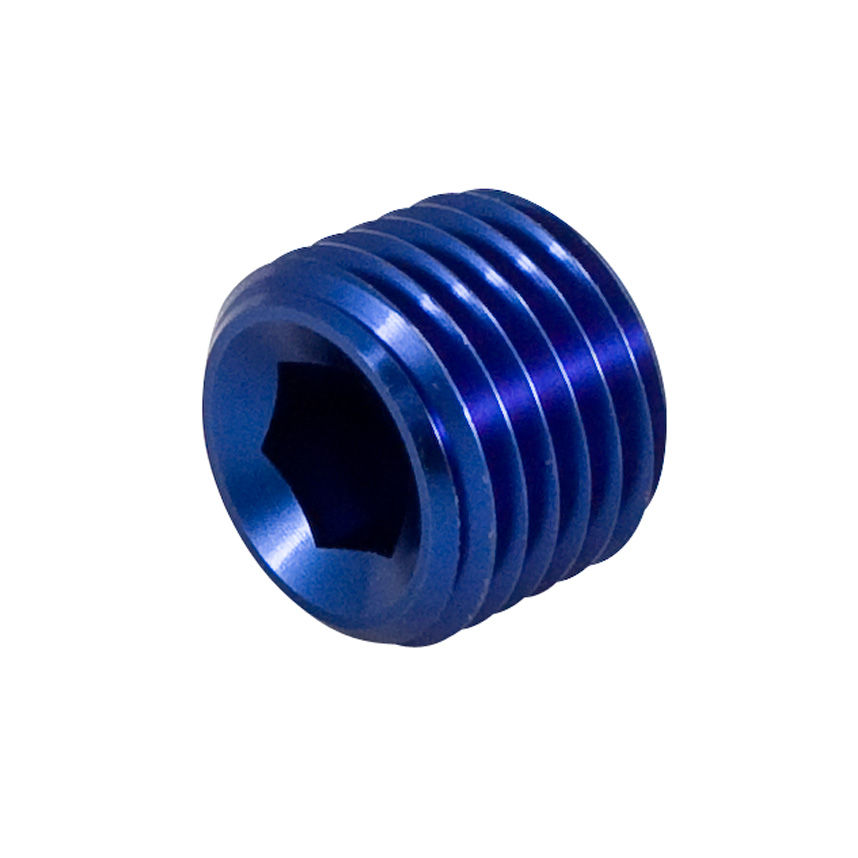 [268414-2290662] Automotive Plumbing Solutions Aluminium Socket plugs For Oil Way Fittings (Black)