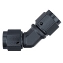Automotive Plumbing Solutions Forged 45 Degree Female Swivel Adaptor JIC Thread