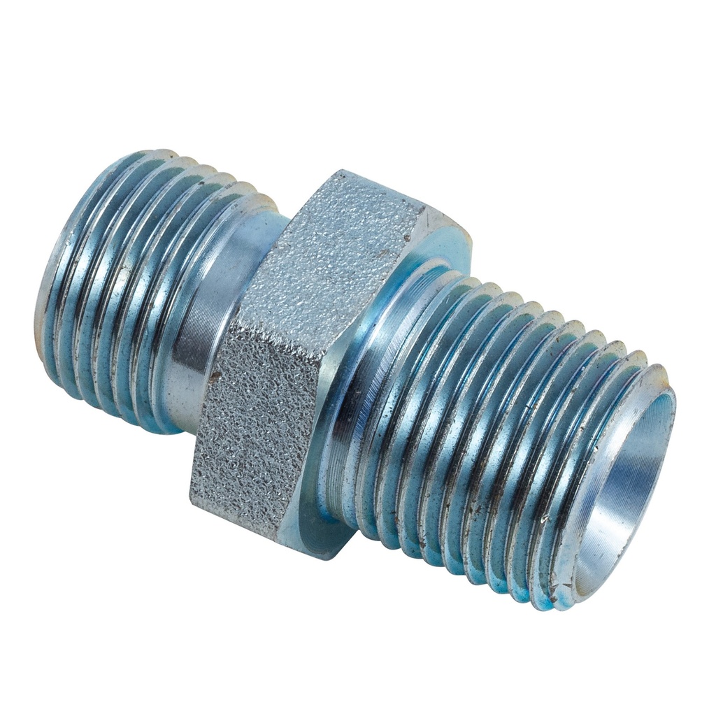 [389598-1872719] Moquip BSP To NPTF Male to Male Straight Adaptors (5/8 Inch BSP To 3/4 Inch NPTF)