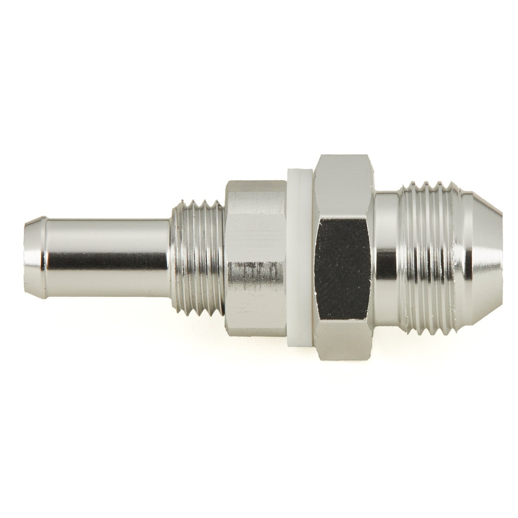 [7002416-3895315] Automotive Plumbing Solutions Male To Male Bulkhead Adaptor JIC To Push On (-8 JIC To 10mm Push On)