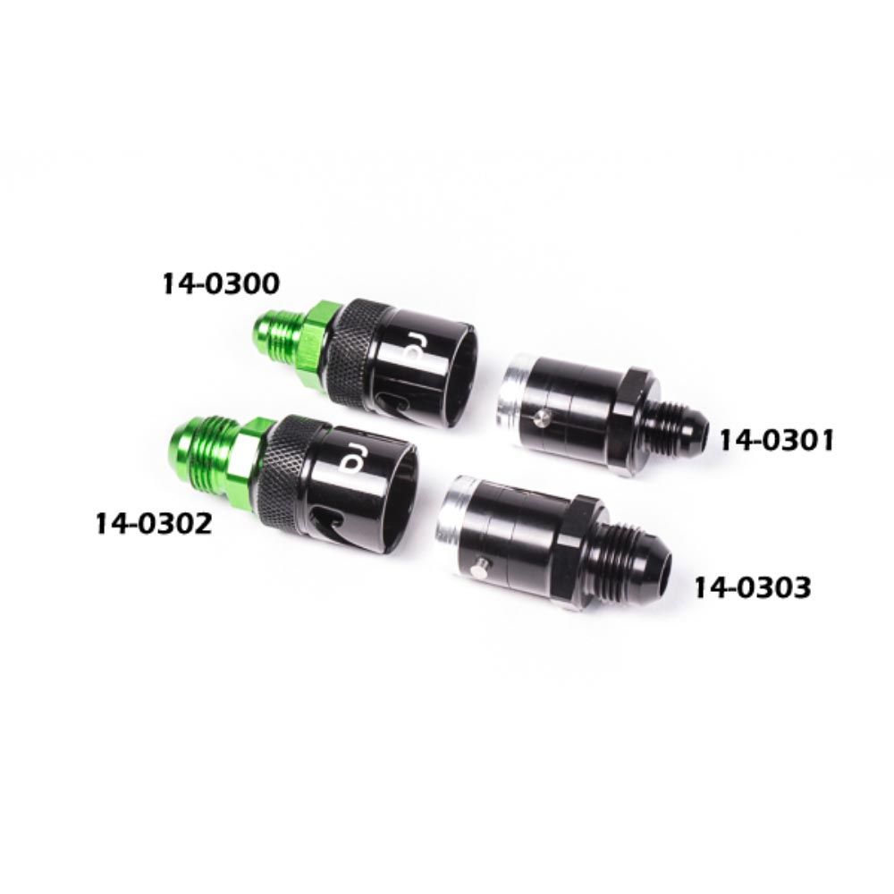[7001019-3625562] Radium Engineering Dry Break Connector (Complete Kit, -8 JIC)