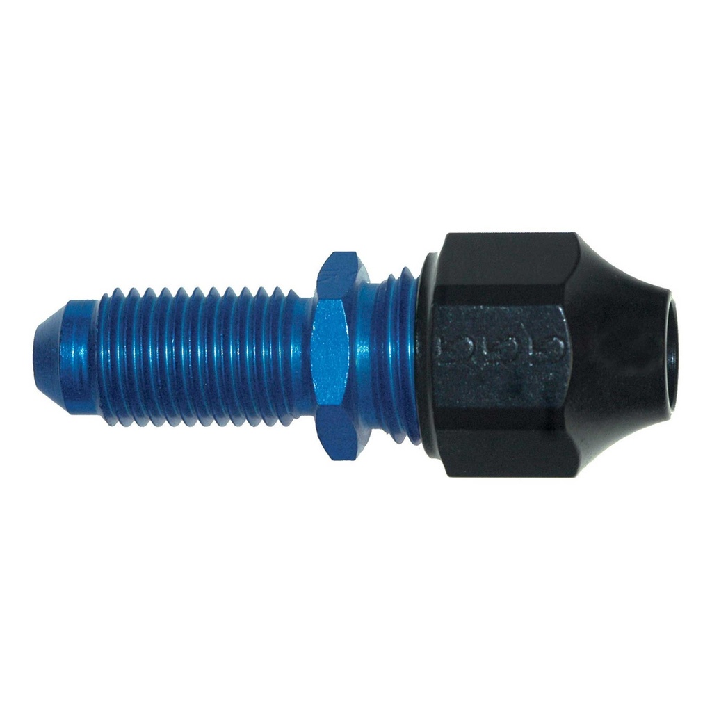 [781282-1716290] Goodridge Male / Bulkhead Fitting For Hardline Hose (Straight, 7/16 Inch UNF, 8mm)