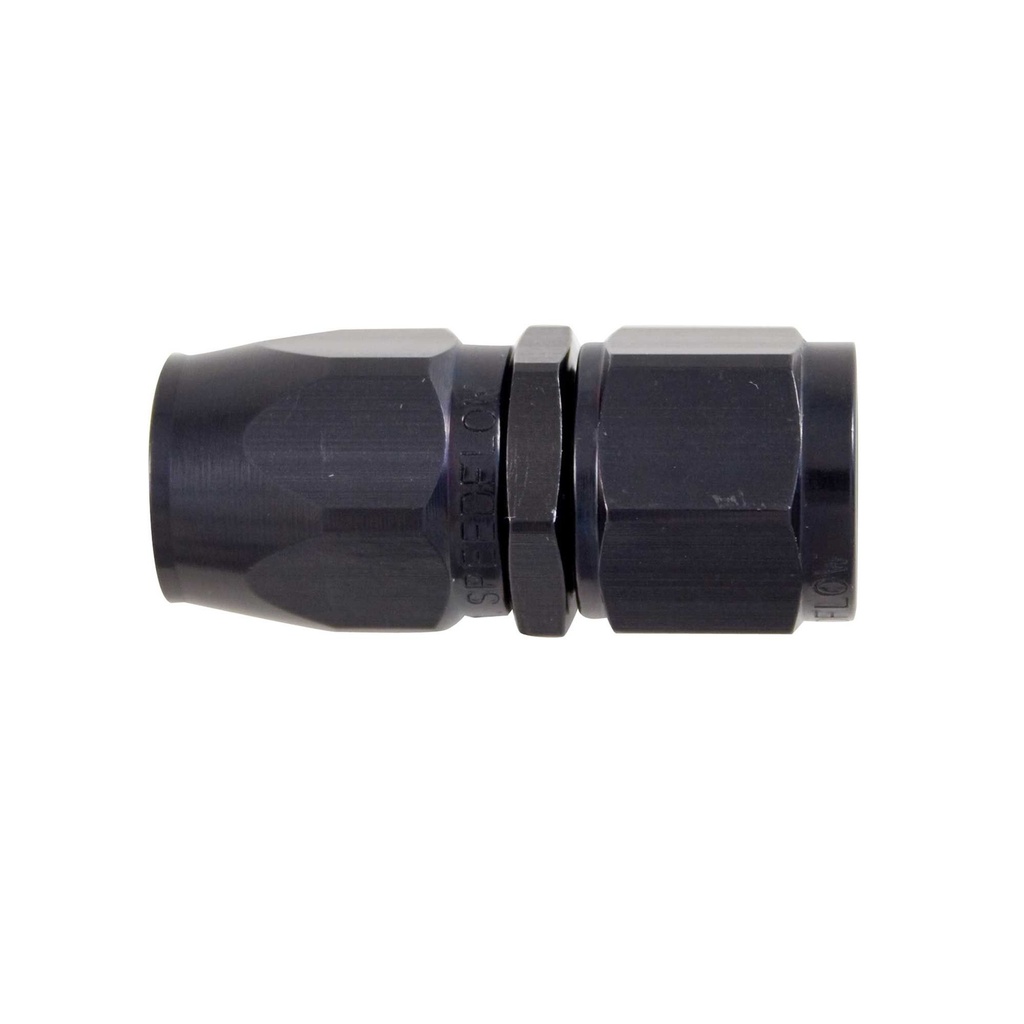 [245445-1872589] Moquip Black Alloy Female Hose End Fitting (Straight, -6)