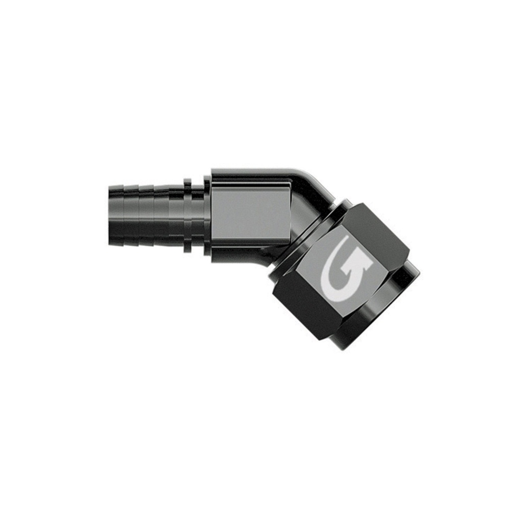 [7000028-3614728] Goodridge Female Forged Elbow Crimp Fitting For G-Line / G-Flex Hose (90 Degree, -6)