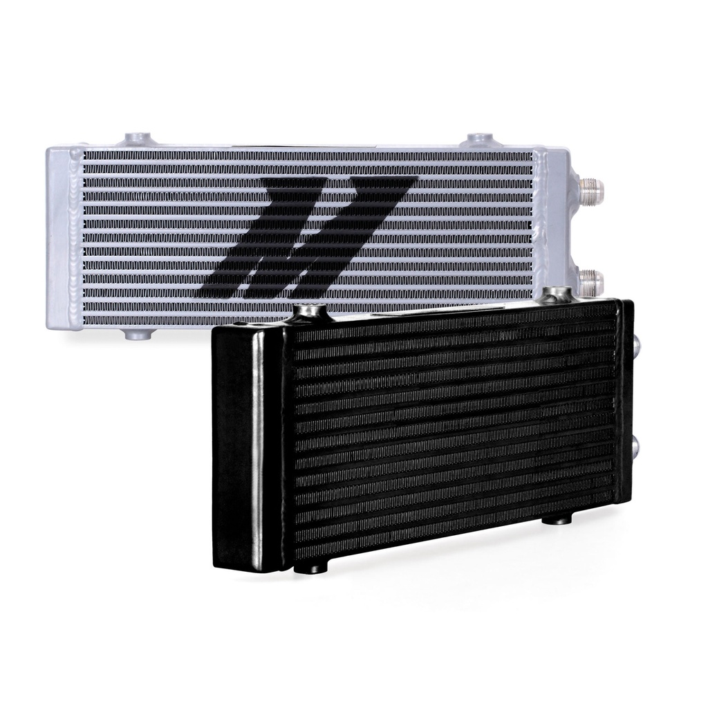[1294942-1912708] Mishimoto Medium Dual Pass Bar & Fin Oil Cooler (Black)