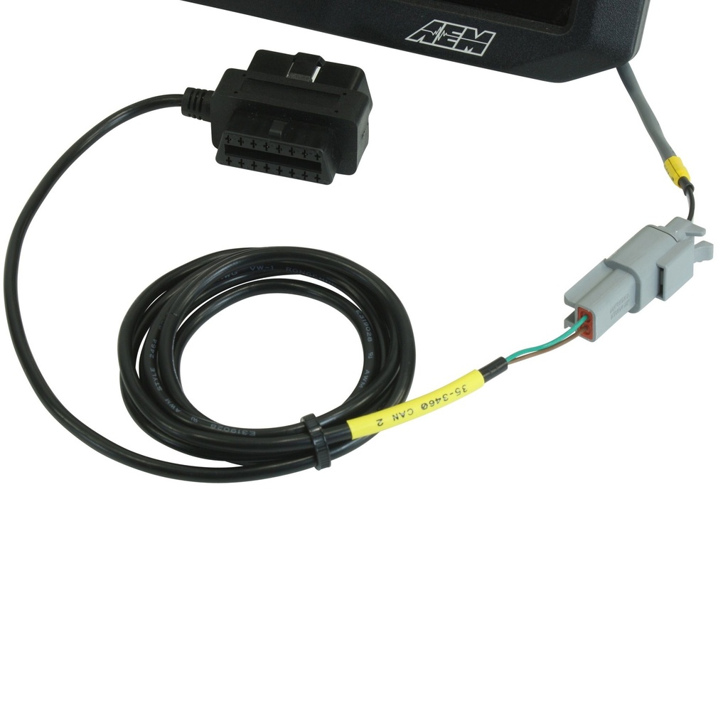 AEM Electronics Plug & Play OBDII Adaptor Cable For Dash Displays
