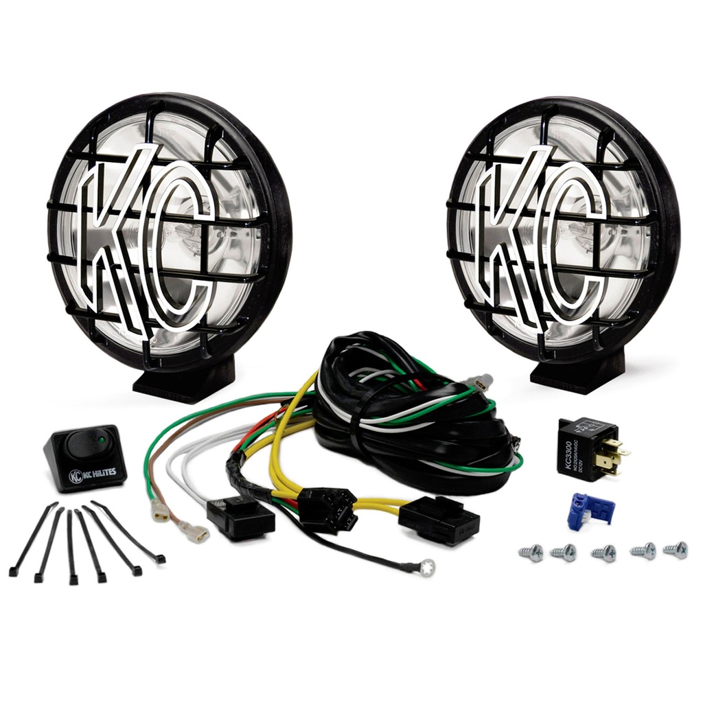 [2014309-2236888] KC HiLiTES 5" Apollo Pro Halogen Lights - Pair (Fog Lamp)