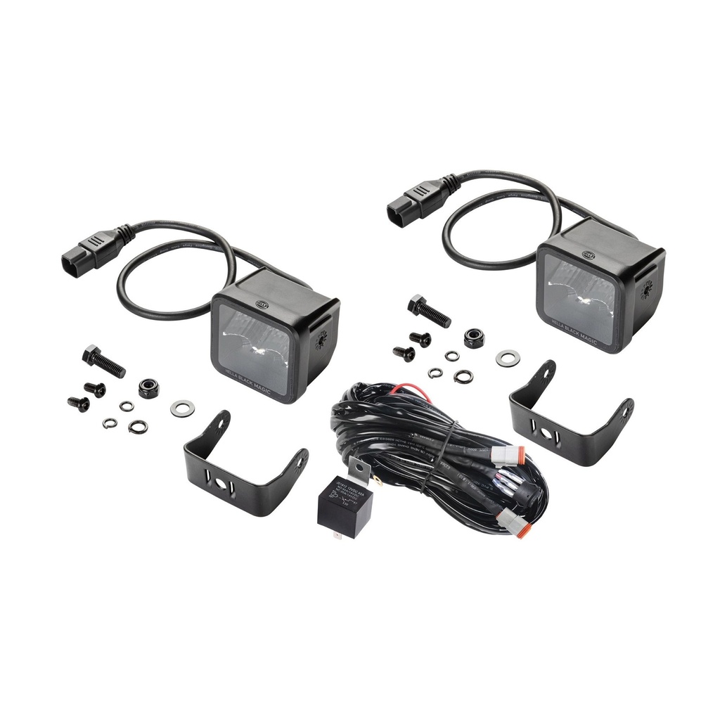 [HEL1FA358176-801] Hella Black Magic LED Cube Kit - 2.7 Inch