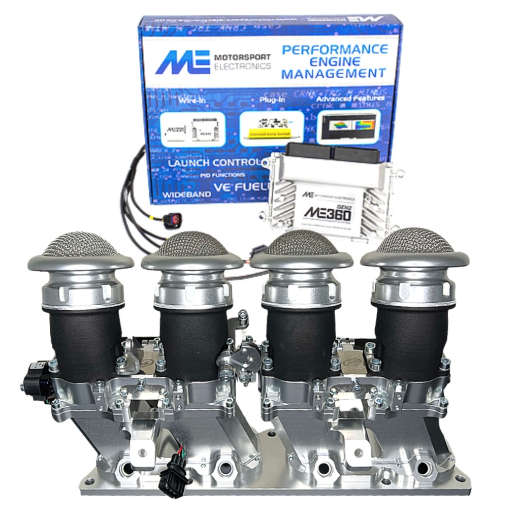 [A/T102-102-00439] AT Power Direct To Head Throttle Body Kit With ECU & Loom - Honda K20/K24 (FN2/FD2)