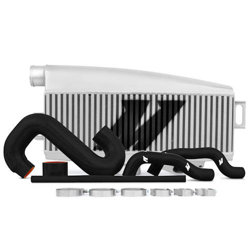 [MSHMMTMIC-WRX-01SLBK] Mishimoto Performance Top-Mount Intercooler Kit Silver, Black Hoses