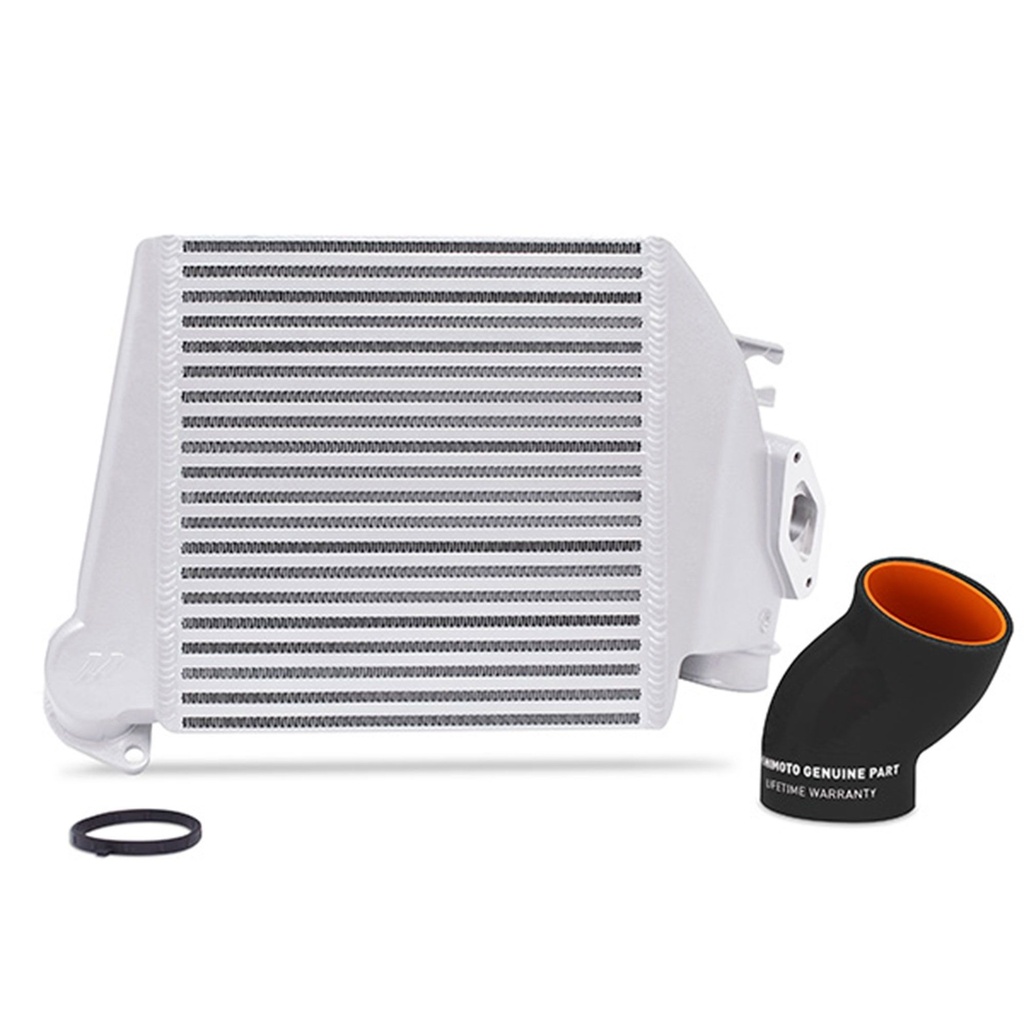 [MSHMMTMIC-WRX-08SLBK] Mishimoto Top-Mount Intercooler Silver Cooler - Black Hoses