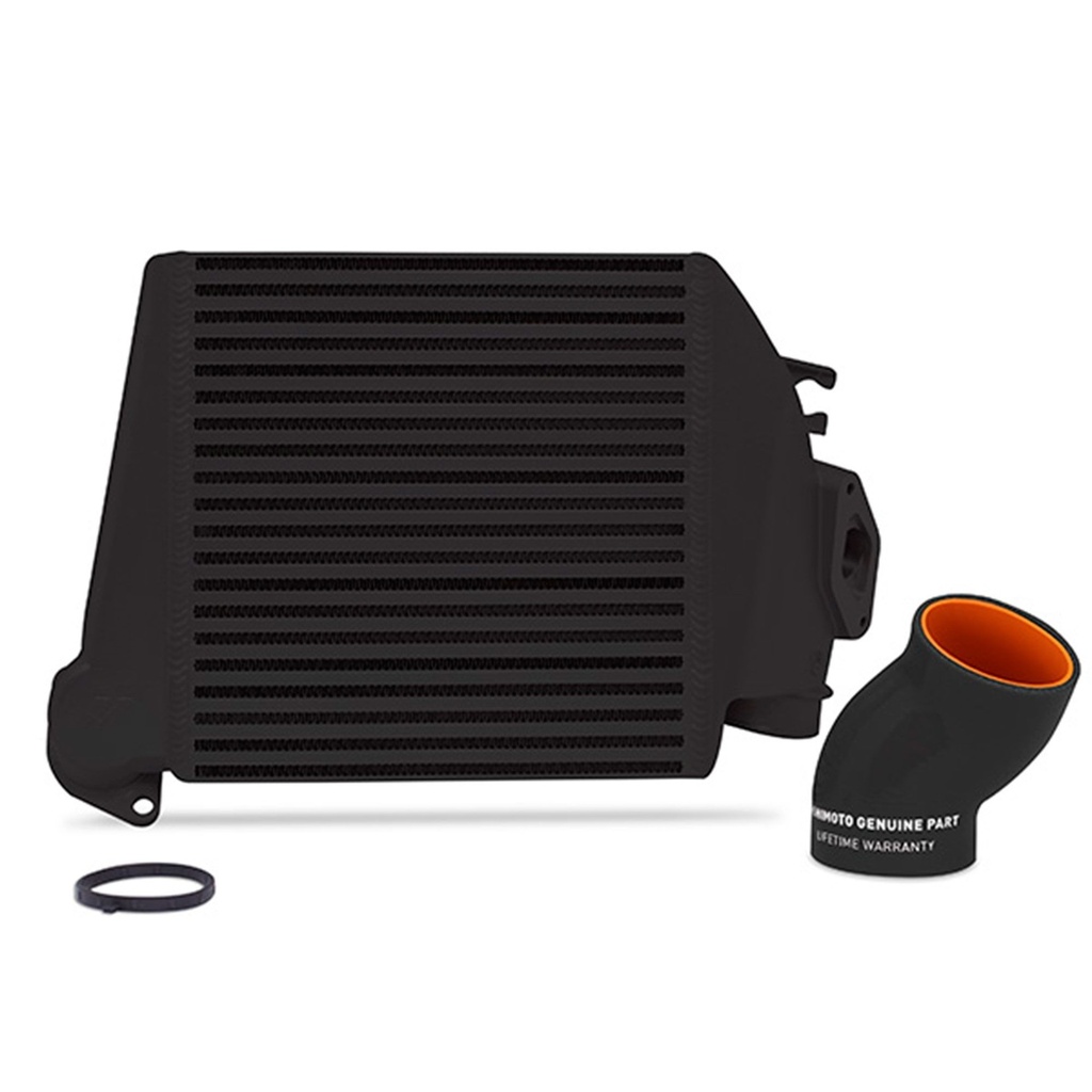 [MSHMMTMIC-WRX-08BKBK] Mishimoto Top-Mount Intercooler Black Cooler - Black hoses