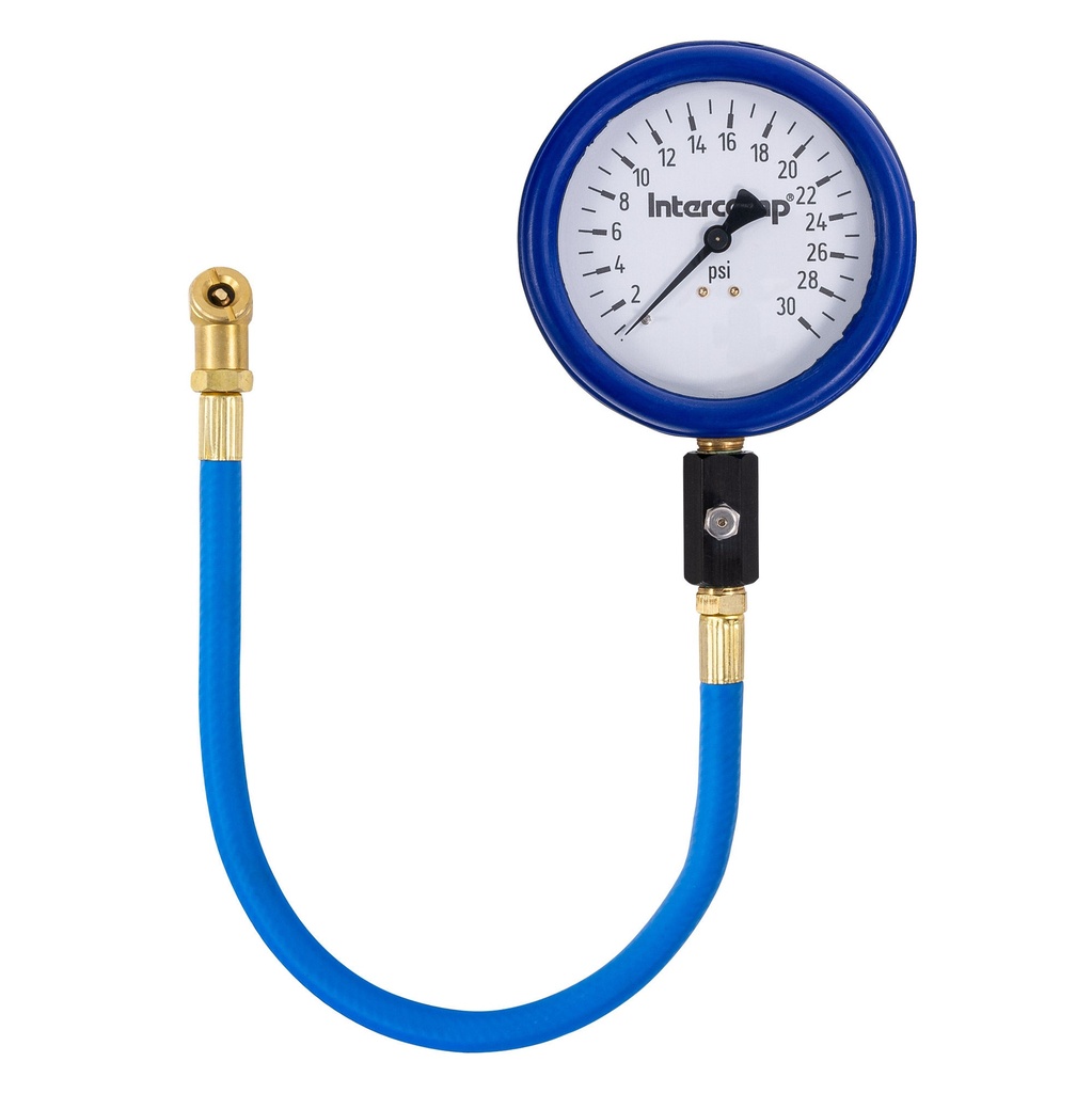 [243864-2076485] Intercomp 4 Inch Ultra Deluxe Tyre Pressure Gauge (0-60 psi)