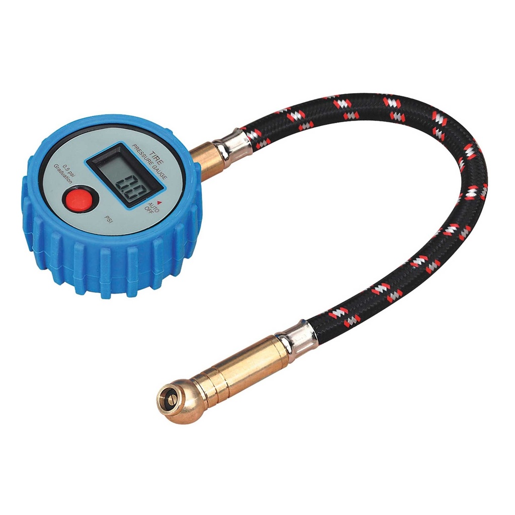 [SEATST/PG981] Sealey Tyre Pressure Gauge Digital with Leader Hose & Quick Release - TST/PG981