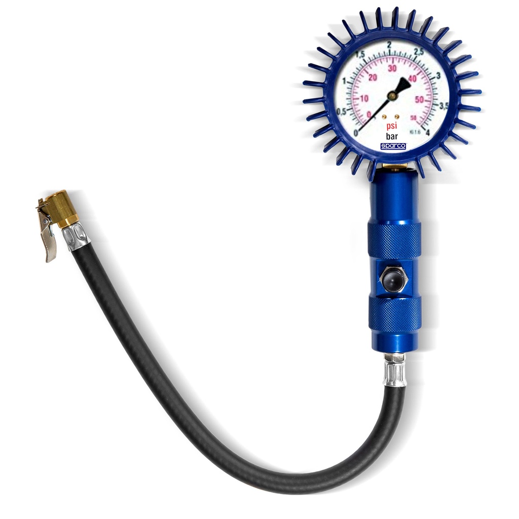 [SHW2941063A] Sparco Analogue Tyre Pressure Gauge - 2.5 Inch