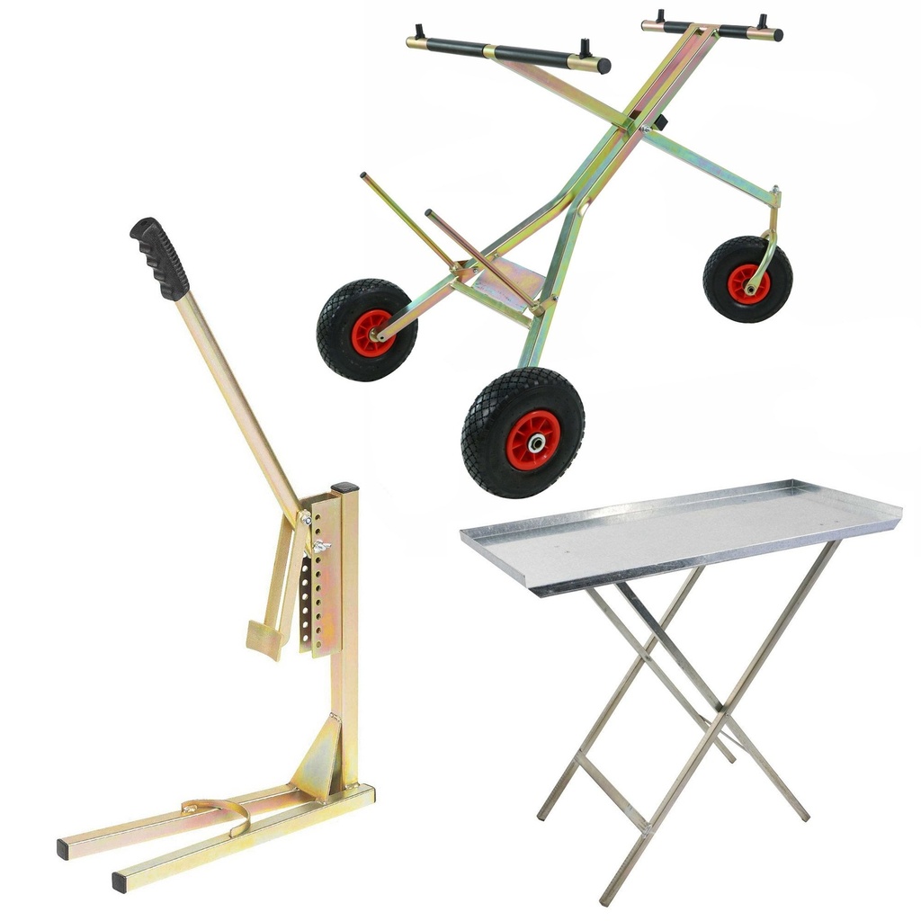 Demon Tweeks Bead Breaker, 3 Wheel Trolley & Table