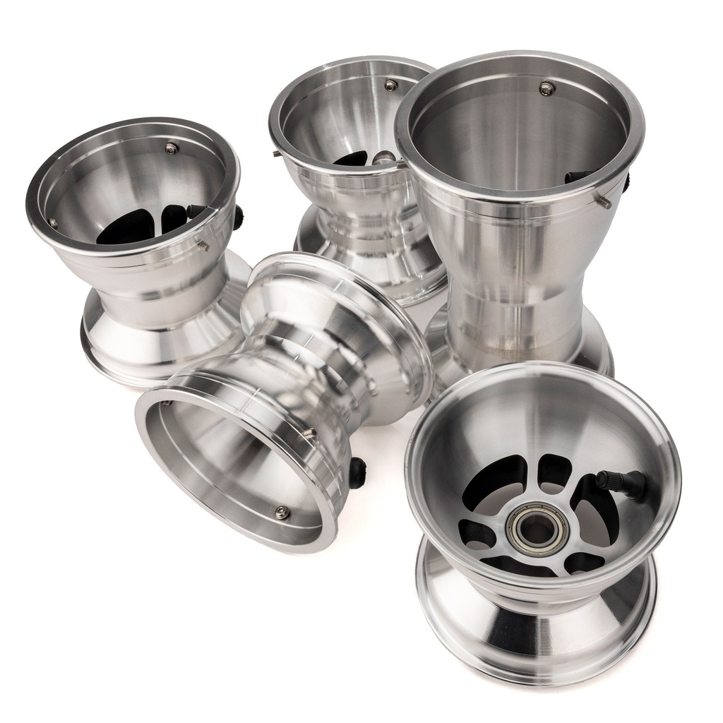 [7001387-3823748] Douglas Wheel Technology Litecast Alloy Kart Wheels (3 Bolt Fitting, Front - 130mm)