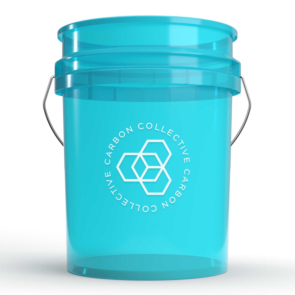 Carbon Collective Clear Teal Detailing Bucket 20L