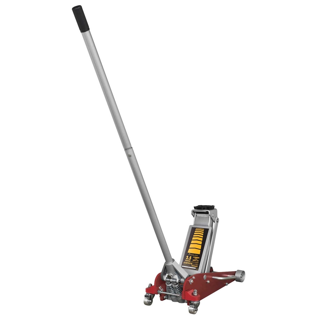 Sealey Trolley Jack 2.5 tonne Aluminium/Steel Rocket Lift - RJAS2500
