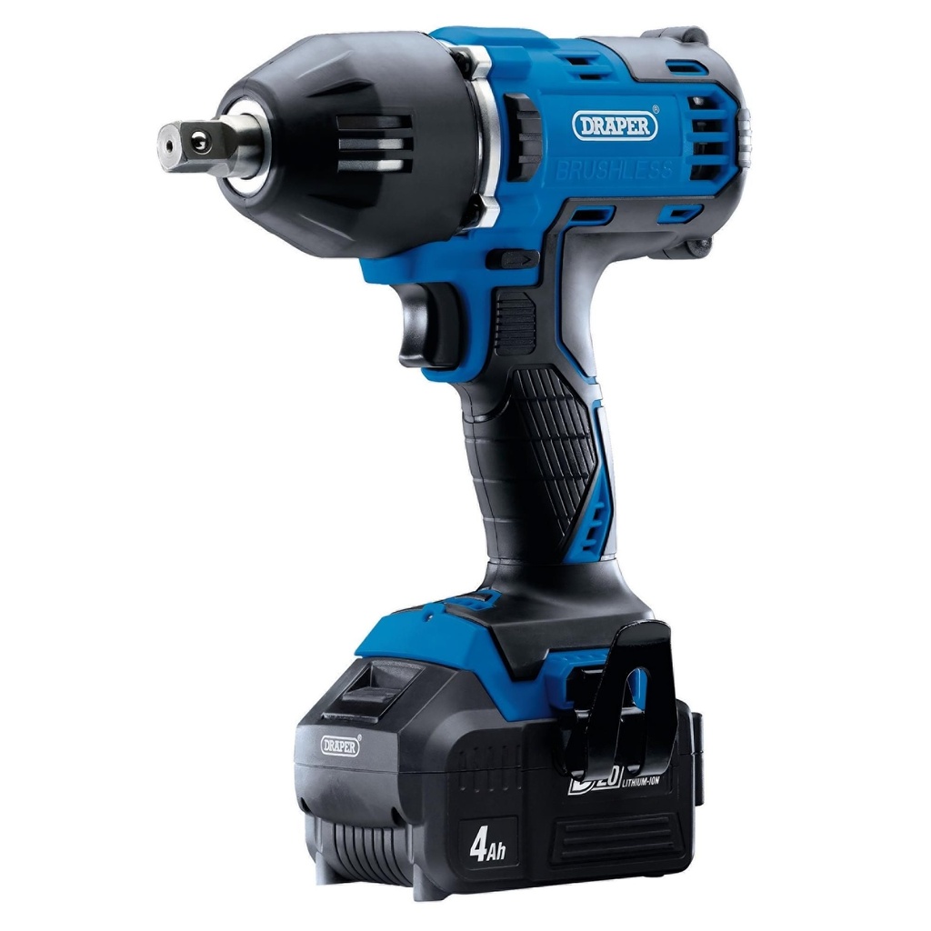 Draper D20 20V 1/2" Sq. Drive Mid-Torque Impact Wrench (400Nm) - 99251