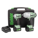 Kielder 18V Duo Impact Wrench Kit - 1/2" 1050Nm & 3/8" 340Nm