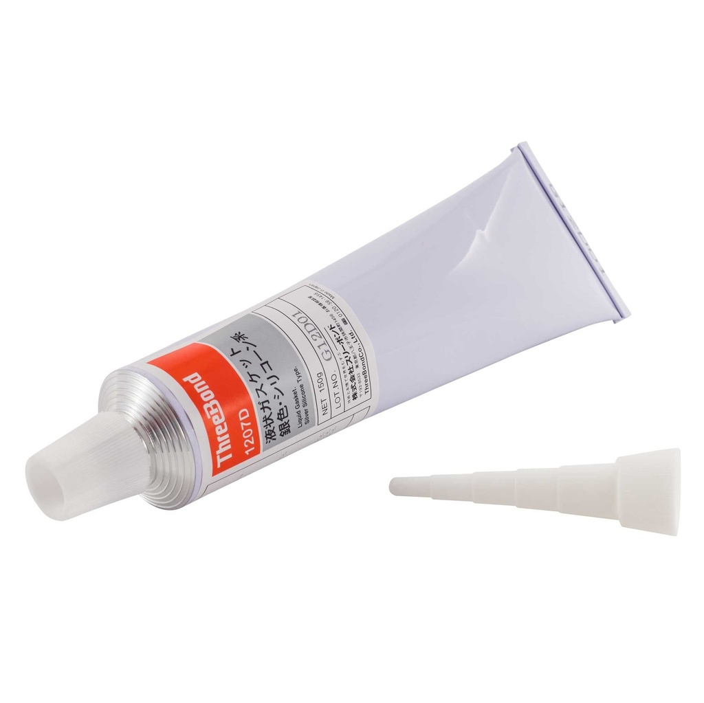 [7000594-1536912] ThreeBond Silicone Liquid Gasket Silver - TB1207 (150g Tube)