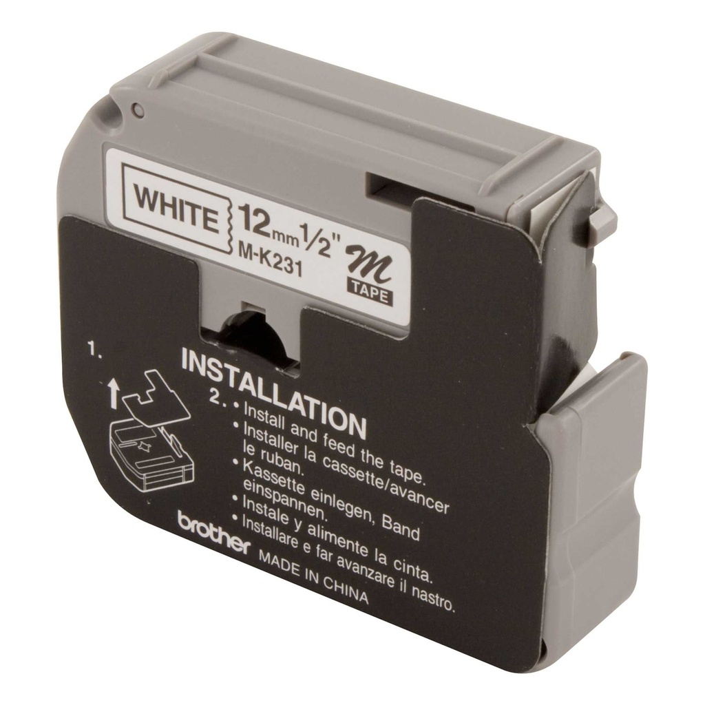 [245320-1630851] Brother M Type Label Tape For PT-90 / PT-M95 Printers (12mm)