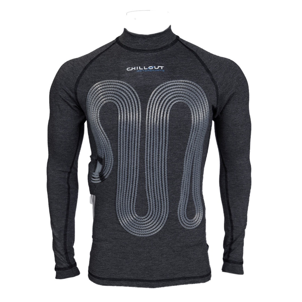 [7001689-3848152] Chillout Motorsports Pro Touring FIA/SFI Approved Cooling Shirt (S, Right Hand Manifold, Black)