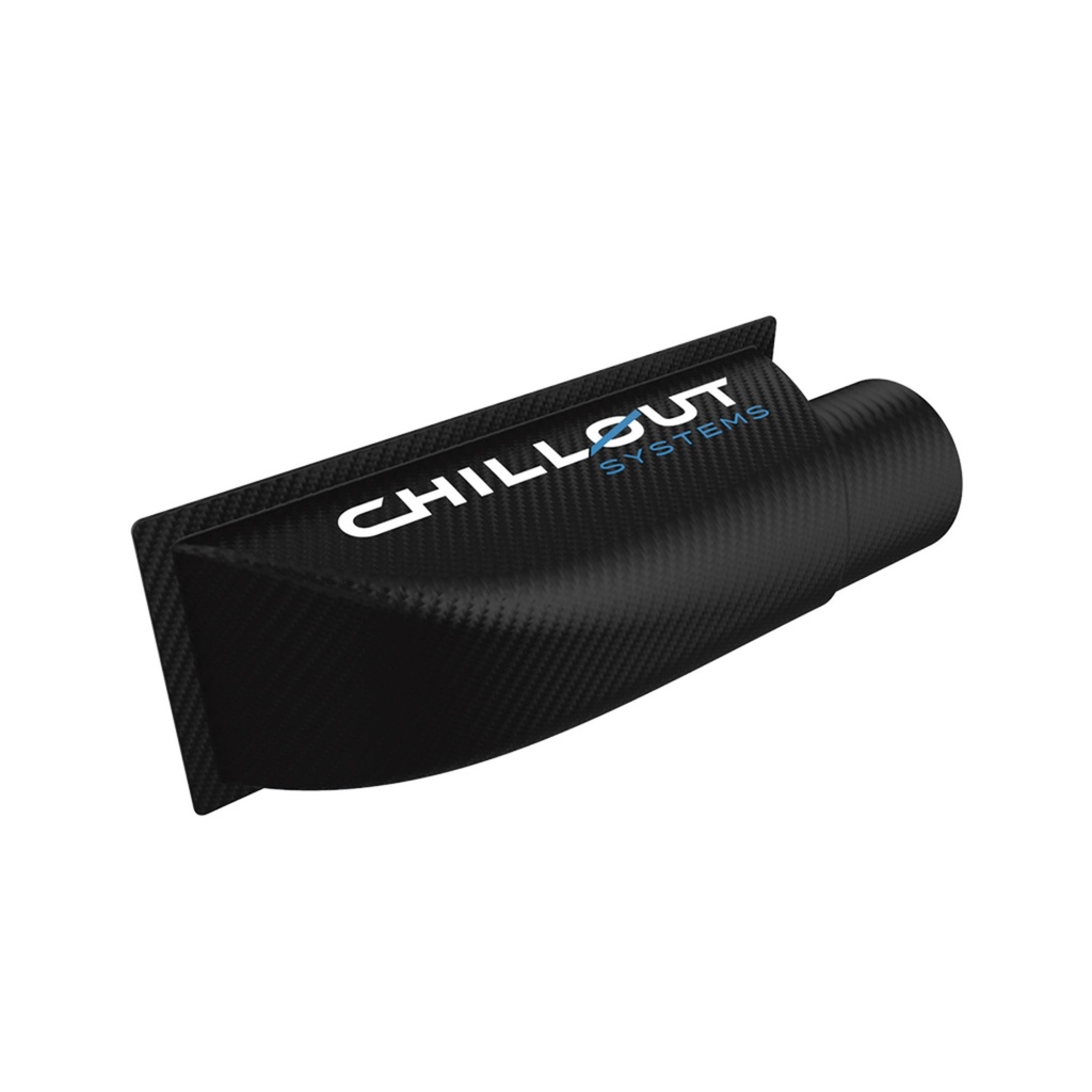 ChillOut Motorsports Quantum Cooler 90 Degree Carbon Fibre Air Plenum