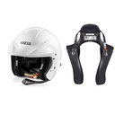 Sparco Flux RJ-i Helmet & Stand21 Club Series FHR Device Package