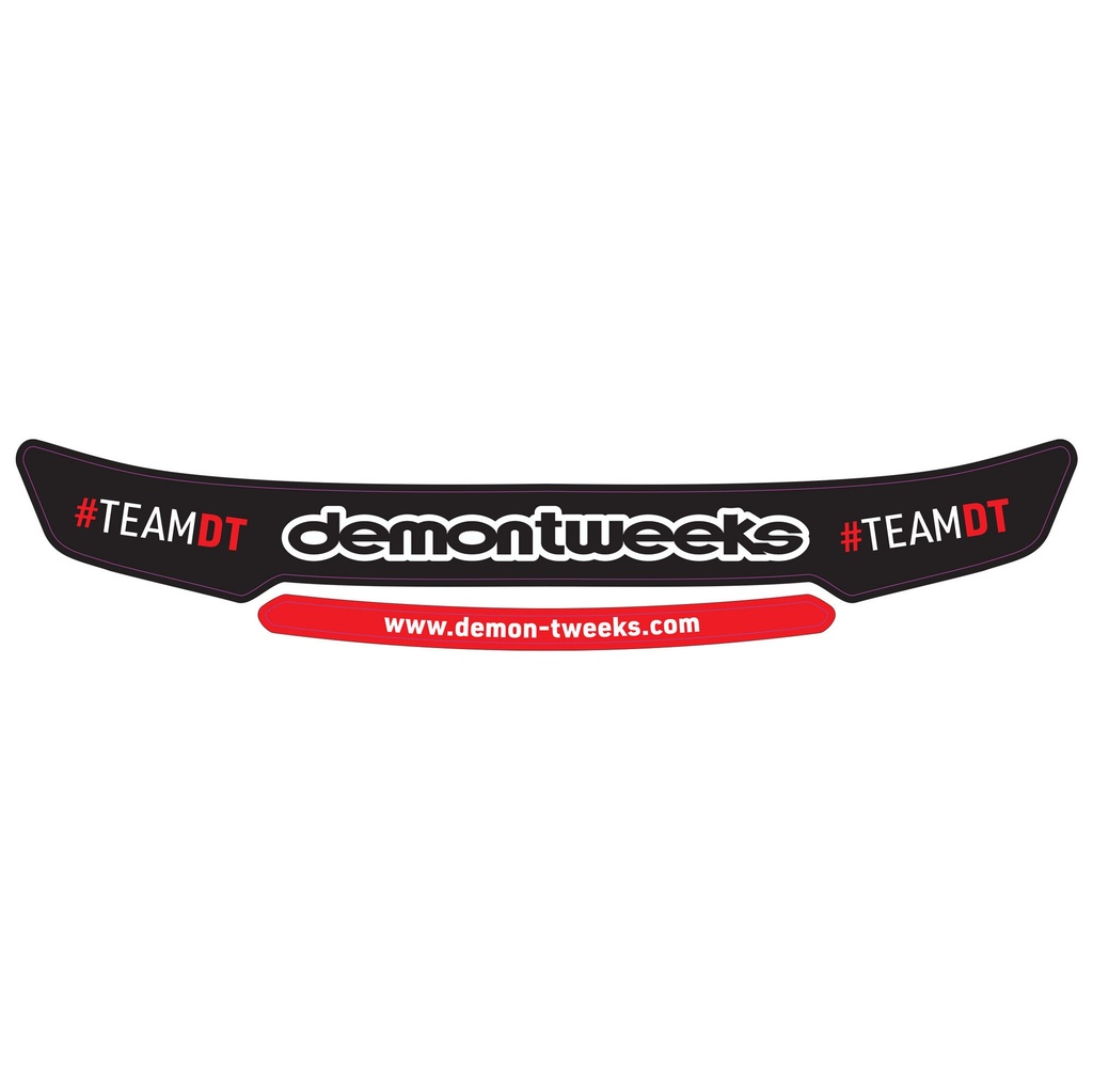 [STI69A/23] Demon Tweeks Helmet Visor Sun Strip Sticker - TeamDT