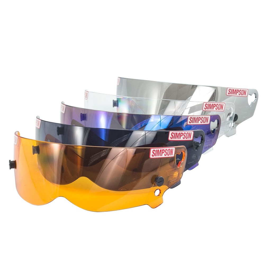 [252862-1610286] Simpson Replacement Visor For Bandit Helmet (Iridium)