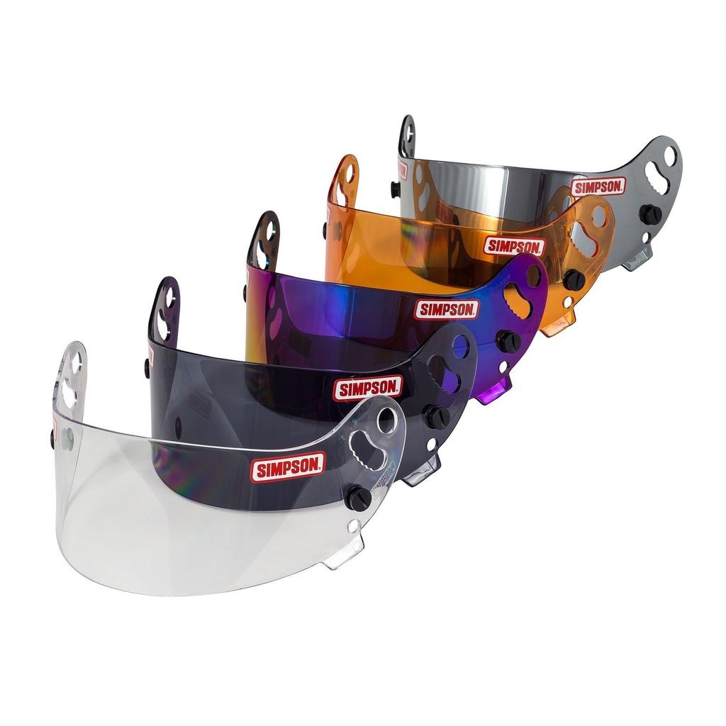 [716756-1429856] Simpson Replacement Visor For Devil Ray Helmet (Iridium)