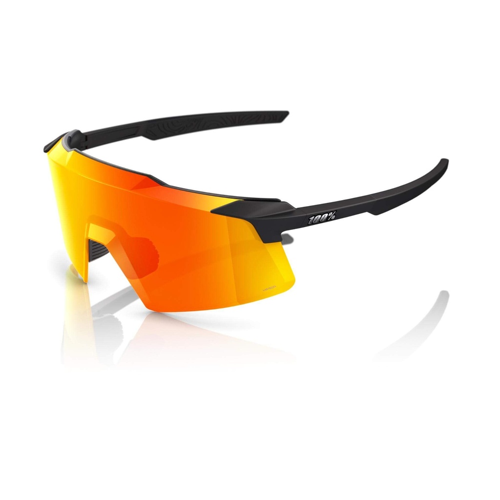 [4001695-3884191] 100% Aerocraft Sunglasses (Gloss Metallic Black Gold Mirror Photochromic Lens)