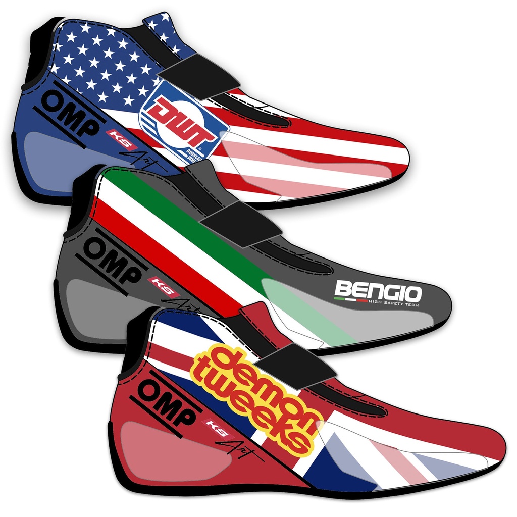 [2015687-2285872] OMP KS Art Custom Design Kart Boots (UK 3.5 / Eur 36)