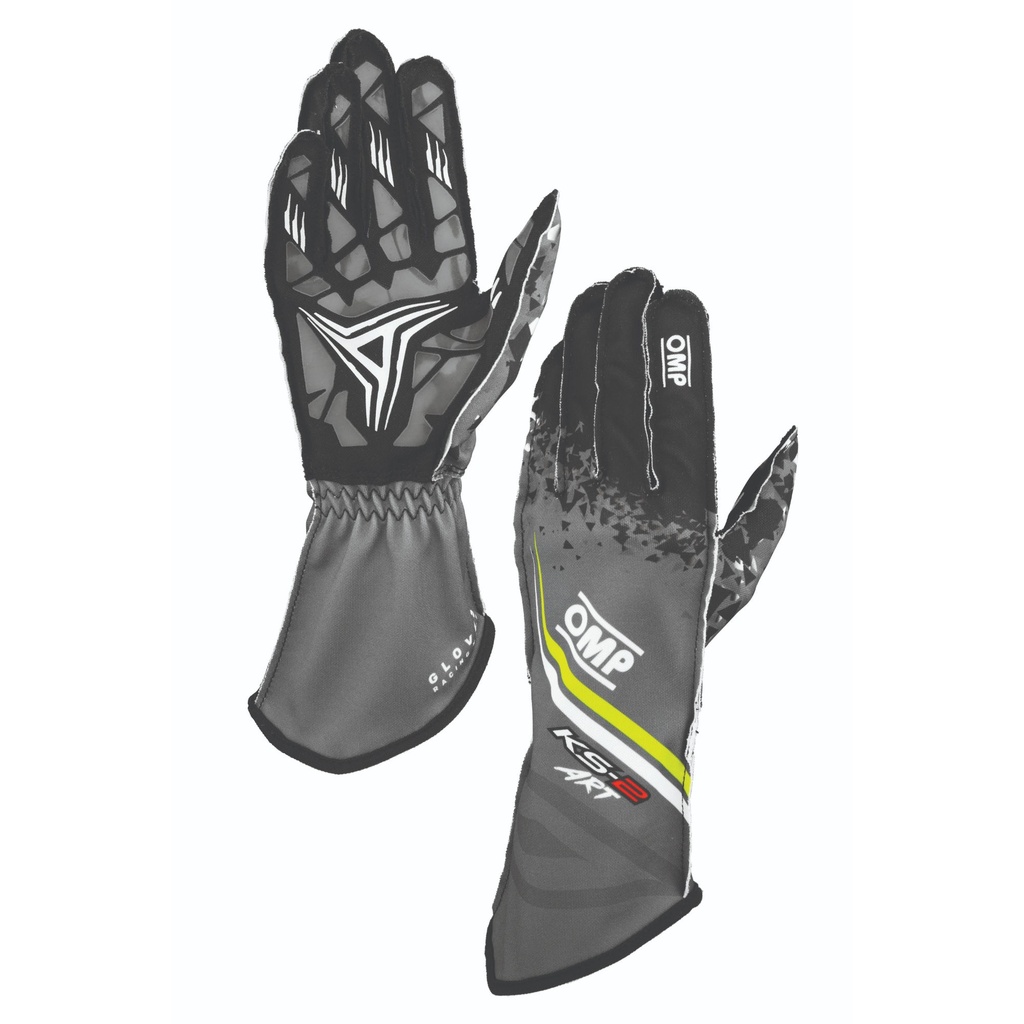 [7001791-3851470] OMP KS-2 Art Kart Gloves (S, White / Black)