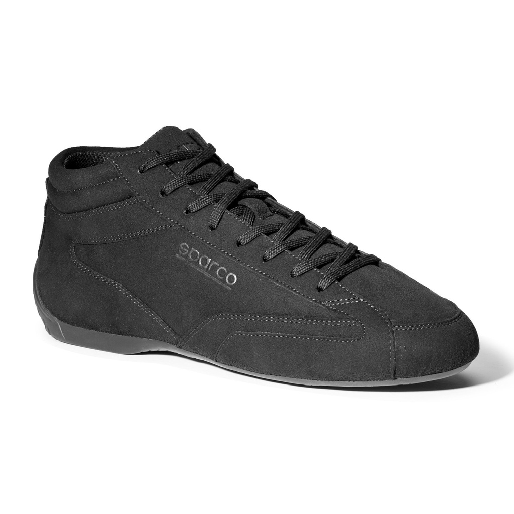 [7002247-3885762] Sparco S-Drive Mid Shoes (UK 5.5 / Eur 39, Black Leather)