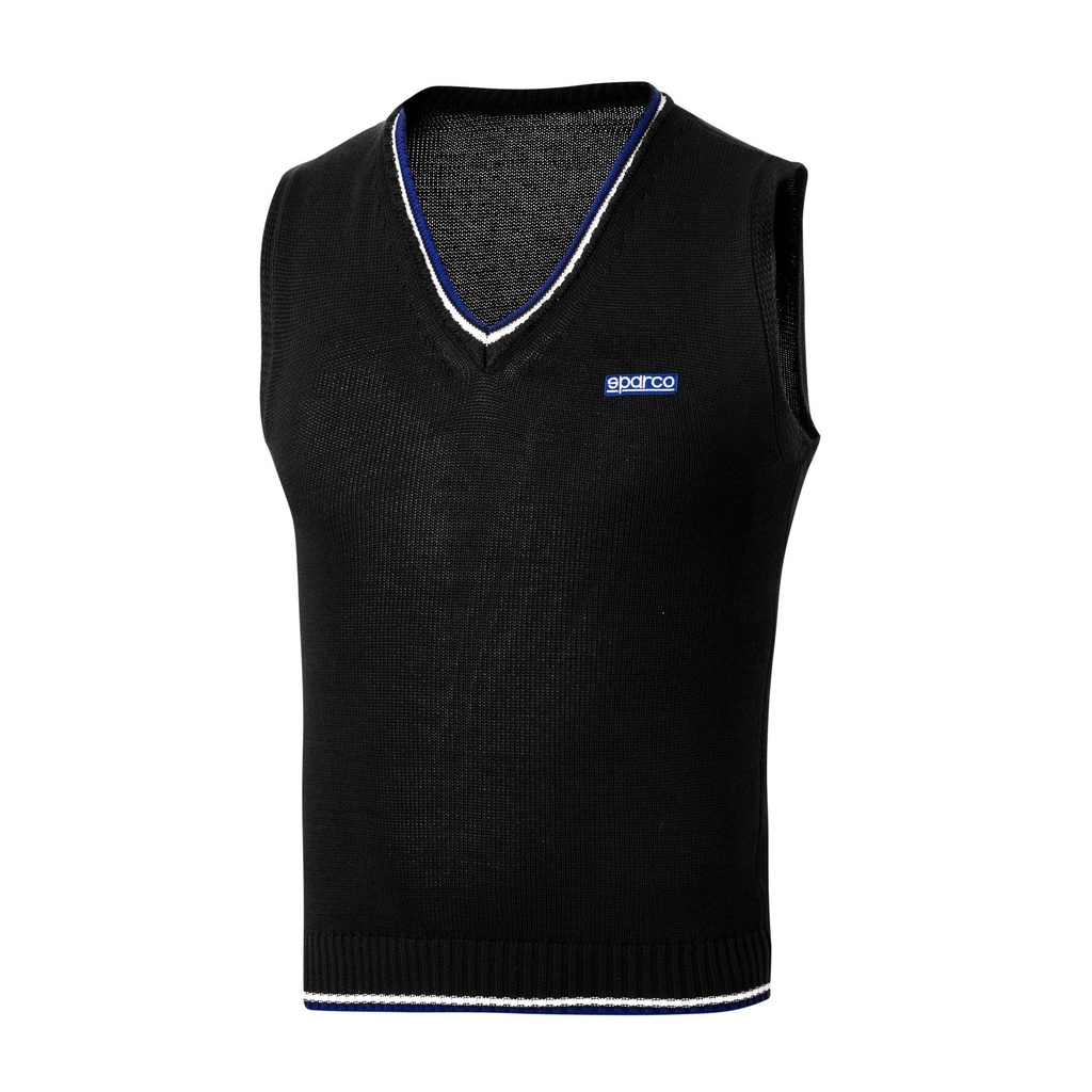 [7001211-3815226] Sparco Knitted Cotton Vest (S, Black)