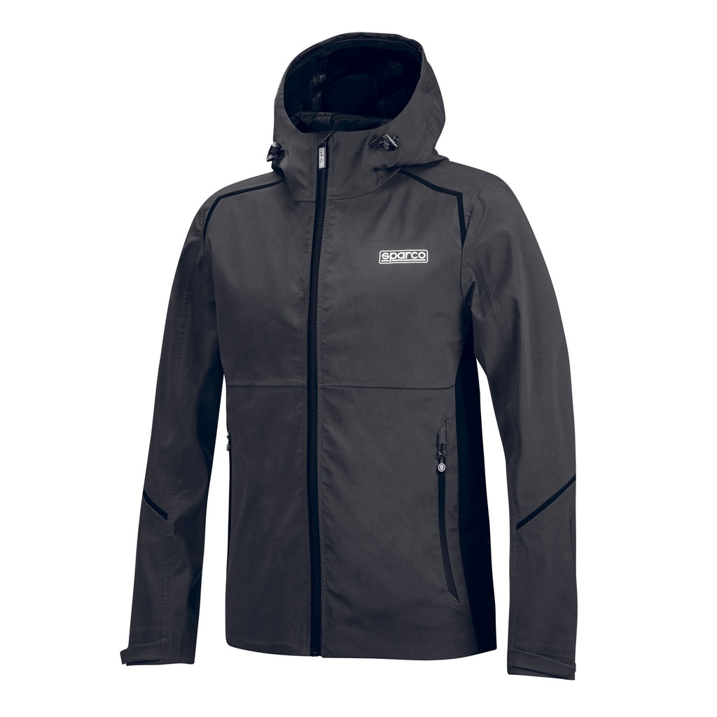 [7001755-3849034] Sparco Shell Waterproof Jacket (S, Black)