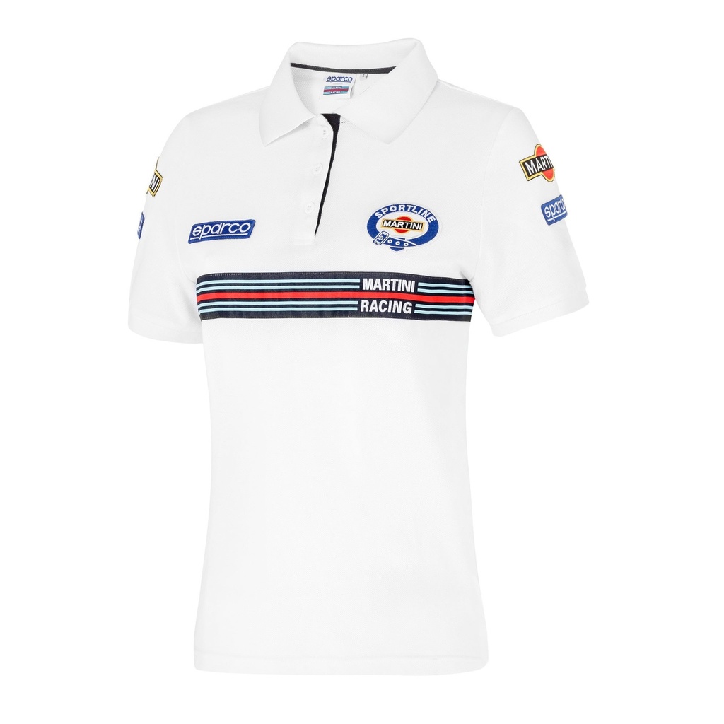 Sparco Martini Racing Womens Embroidered Polo Shirt