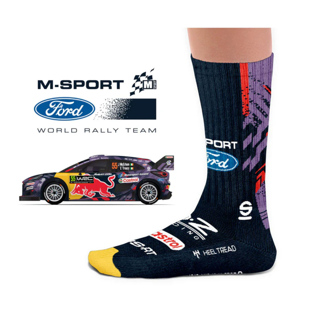 [7002016-3865931] Heel Tread Automotive Icons Socks - M-Sport 2025 Sports Socks