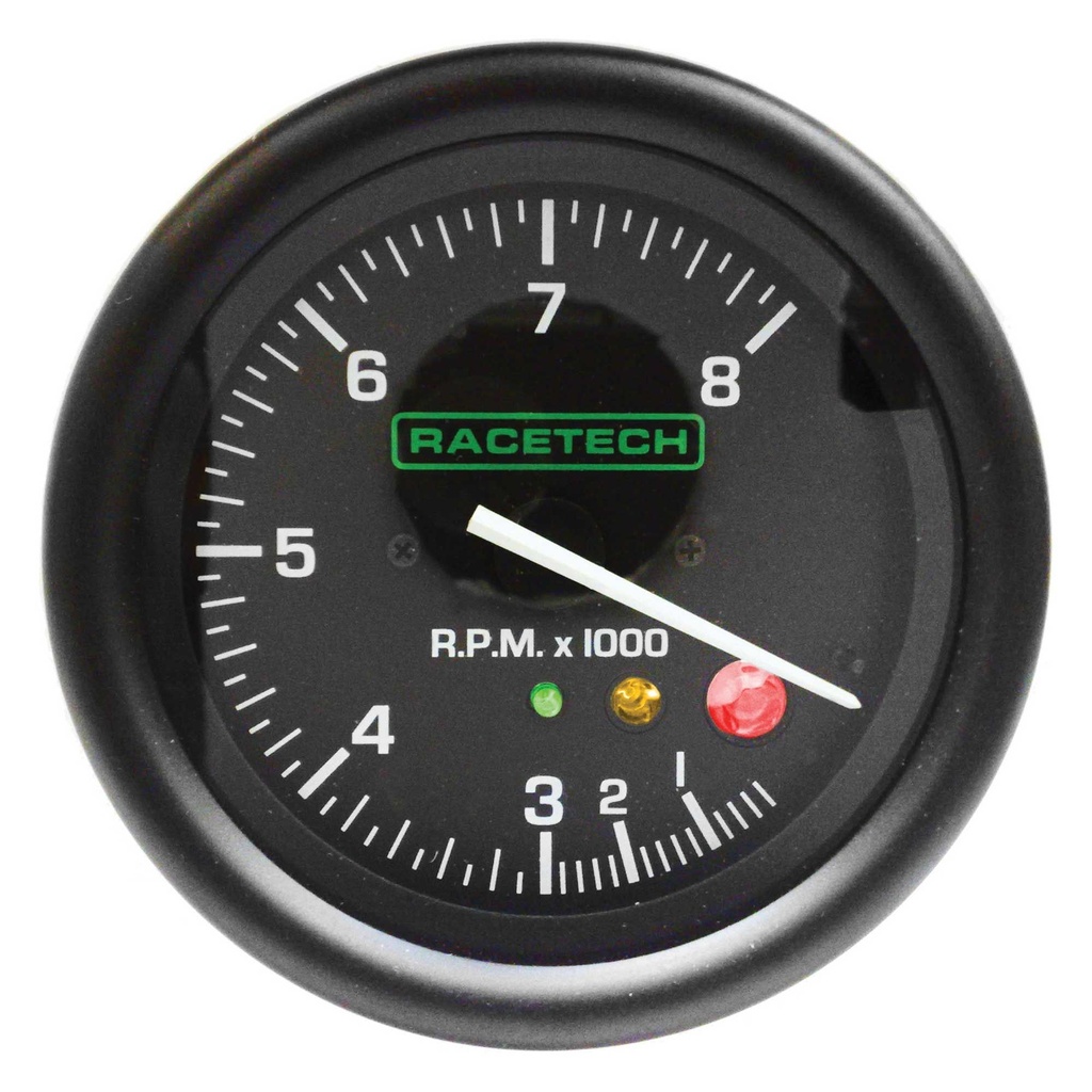 Racetech 80mm Tachometer with Shift Light