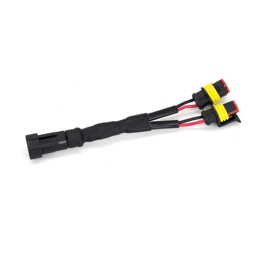 [LZR2L-LP-Y] Lazer Lamps Y Splitter Cable - Single To Twin Lamps