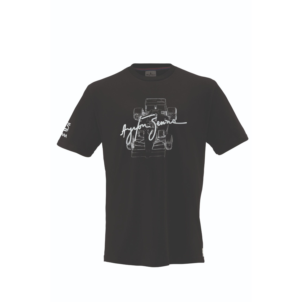 [7002059-3870377] OMP Racing Spirit Senna Signature T-Shirt (S)