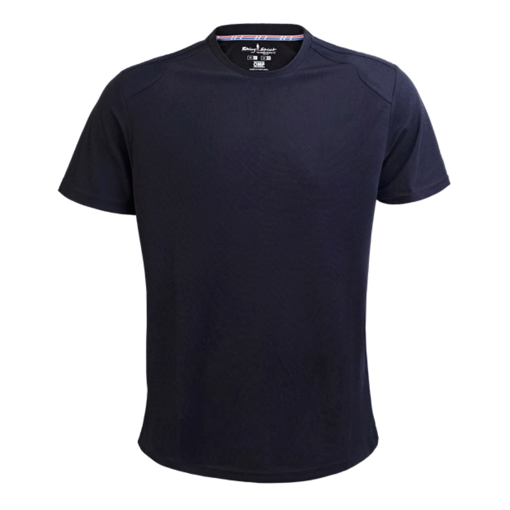 [7000283-2581692] OMP Racing Spirit Crew Neck T-Shirt (S, Black)