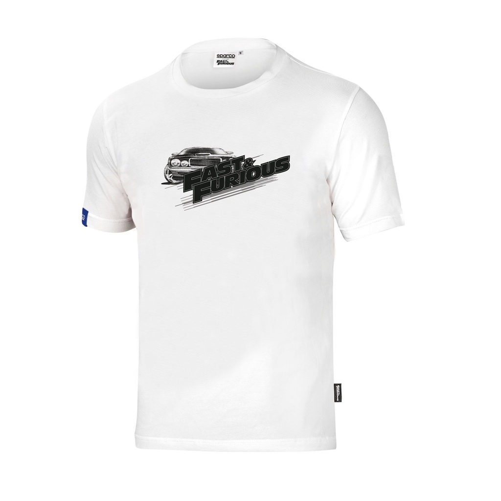 [7000047-2291458] Sparco Fast & Furious White T-Shirt (S)