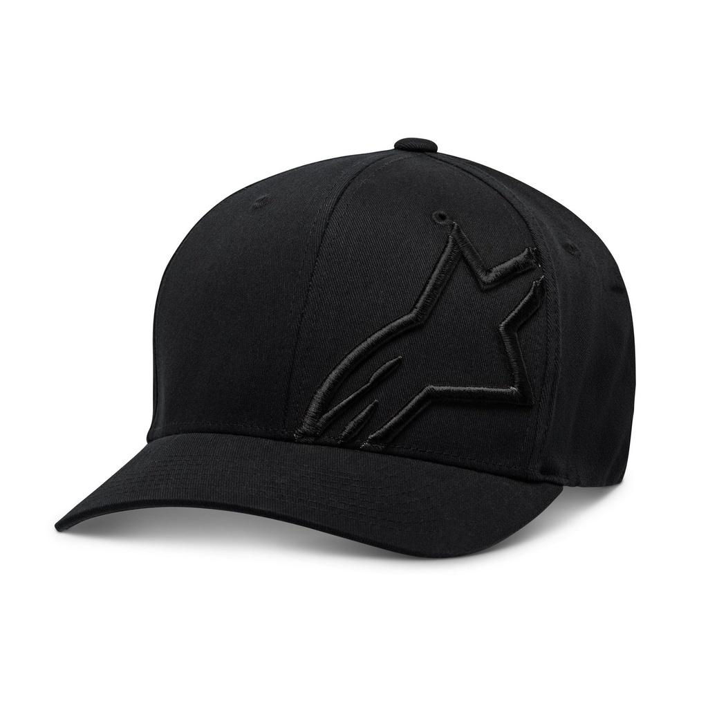 [331417-3628444] Alpinestars Corp Shift II Flex Fit Hat (L/XL, Black / Black)
