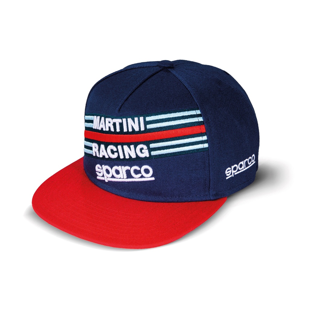 [SLW01283MRBM] Sparco Martini Racing Flat Peak Cap