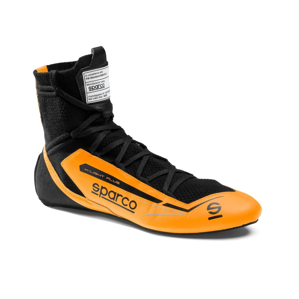 [7001697-3849501] Sparco X-Light Plus Race Boots (UK 5.5 / Eur 39, Black / White)